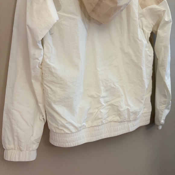 Kappa Pull Over Half Zip 2 Tone Cream & Tan Hooded Jacket - Picture 11 of 11